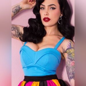 Maneater top in baby blue